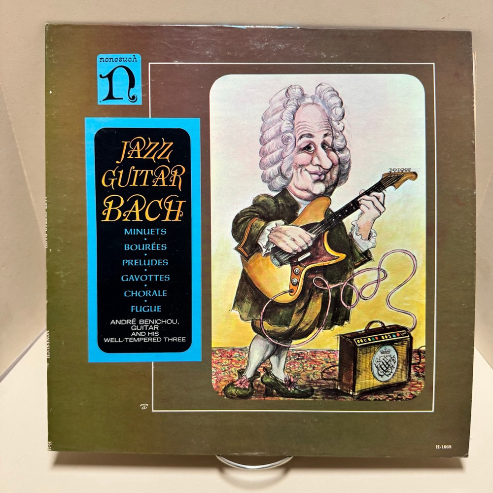 Nonesuch Records Vinyl LP André Bénichou “Jazz Guitar Bach”